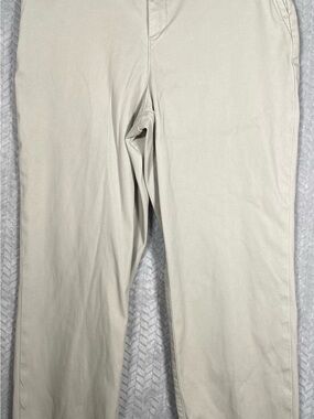 Spanx Bone Stretch Twill Straight Leg Chino Pants Womens XL
